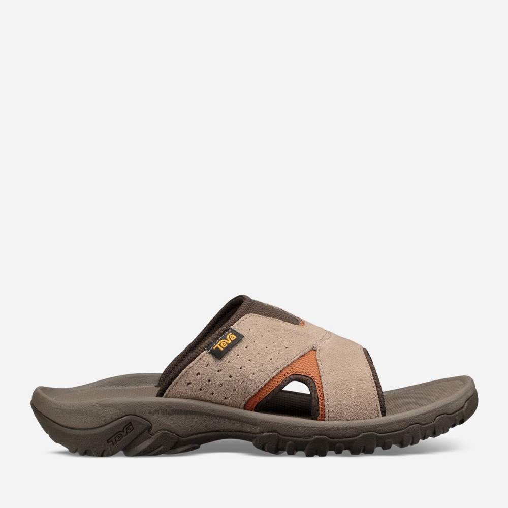 Teva Katavi 2 Slide - Men's Teva Hiking Sandals - Brown | India (UQVG26718)